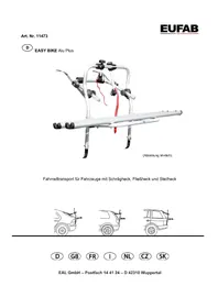 Notice EAL EASY BIKE ALU PLUS Držák na kolo