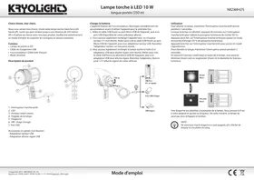 Notice Kryolights NX2369 Lampe de poche
