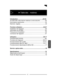 Notice PEEKTON PKM 600 RDS Autoradio