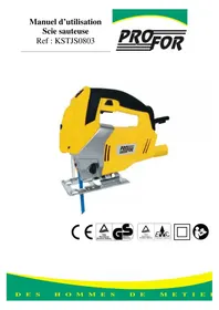 Notice Profor KSTJS0803 Scie