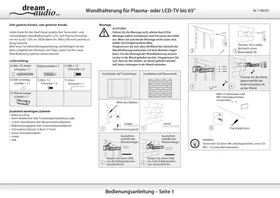 Notice Dream Audio NC7198919 Support mural
