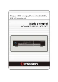 Notice Octagon HD NOBLENCE SF 1028P Recepteur