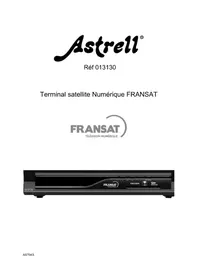 Notice ASTRELL FRANSAT 013130 AST943 Recepteur