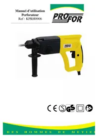 Notice Profor KPRH0906 Perceuse
