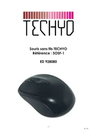 Notice TECHYO ED 928080 Souris