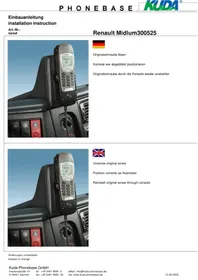 Notice Kuda 014025 Téléphone fixe