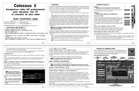 Notice HAUPPAUGE COLOSSUS 2 Enregistreur vidéo numérique