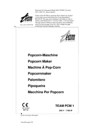 TEAM PCM 1 - Machine à pop-corn