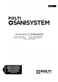 Notice POLTI SANI SYSTEM CHECK Nettoyeur vapeur