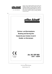 Efbe-Schott SSP 900 - Elektrischer Kochtopf