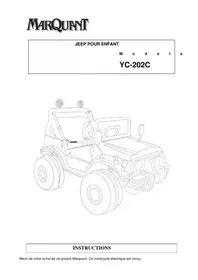 Notice Marquant YC202C Véhicule électrique pour enfant