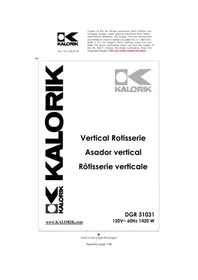 KALORIK DGR 31031 - Electric rotisserie