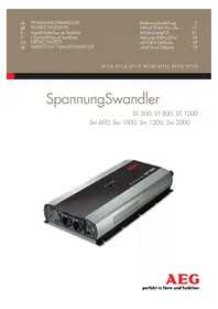 Notice AEG SW 600 Power inverter