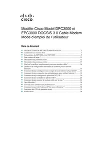 Notice CISCO DPC3000 Modem câble