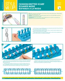 Notice Style Me Up FASHION KNITTED SCARF KIT Machine à tricoter