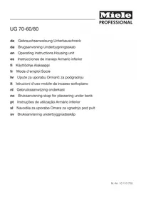 Notice MIELE UG 706080 Opbevaringsmøbler