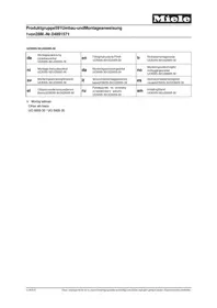 Notice MIELE UG 500547 Zubehör für Haushaltsgeräte