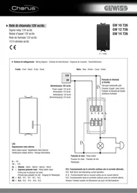 Notice Gewiss GW14726 Relais électrique