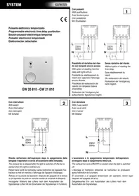 Notice Gewiss GW21810 Commutateur horaire numérique