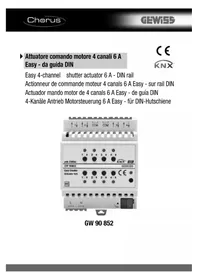 Notice Gewiss GW90852 Automatisme électrique