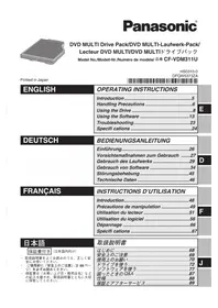 Notice PANASONIC CFVDM312U Dvd プレーヤー