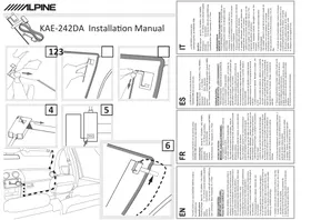 Notice ALPINE KAE242DA Antenne TV