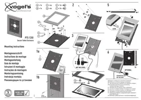 Notice VOGELS PTS 1220 Support mural pour tablette
