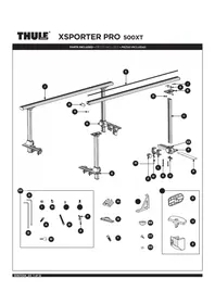 Notice THULE XSPORTER PRO 500XT Barres de toit