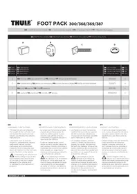 Notice THULE FOOT PACK 300 Accessoire pour véhicule