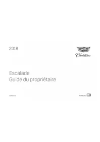 Notice CADILLAC ESCALADE (2018) Voiture