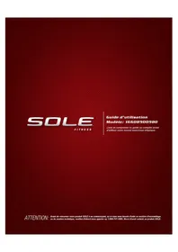 Notice Sole Fitness E98 Vélo d'appartement