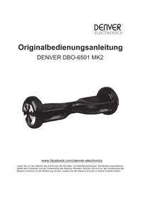 Notice DENVER DBO6501 MK2 Self-balancing scooter