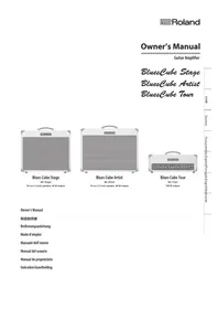 Notice ROLAND BLUES CUBE STAGE Recepteur