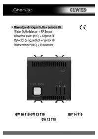 Notice Gewiss GW12716 Rilevatore