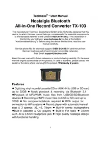 Notice TECHNAXX TX103 Platine_disque