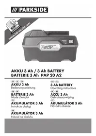 Notice PARKSIDE PWSA 20LI A1 Broyeur