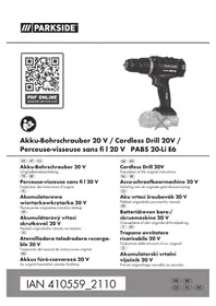 Notice PARKSIDE PABS 14.4 A1 Schroevendraaier