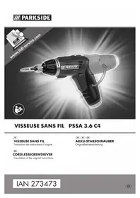 Notice PARKSIDE PSSA 3.6 C4 Screwdriver