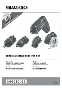 Notice PARKSIDE PAS 4 A1 280464 Schroevendraaier