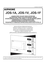 Notice Aiphone JOS1F Interphone