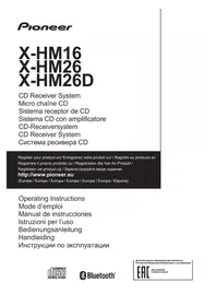 Notice PIONEER XHM26DB Système audio