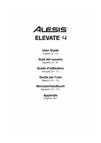 Notice ALESIS ELEVATE 4 Haut-parleur