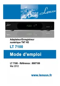 Notice Lenson LT 7100 Recepteur
