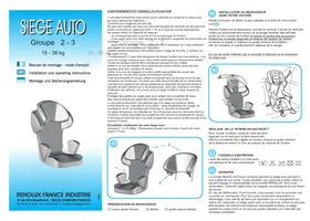 Notice Boulgom SAFECONFORT Siège de voiture