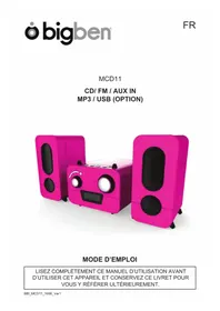 Notice BIGBEN INTERACTIVE MCD11 Sistema hi-fi