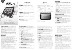 Notice LEAPFROG EPIC Tablette