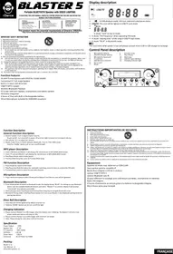 Notice iDance PARTY BOX BLASTER 5 Station d'acceuil