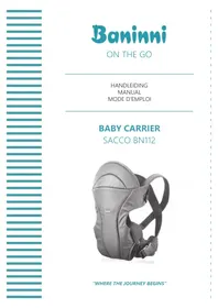 Notice Baninni SACCO BN112 Porte-bébé
