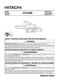 Notice HITACHI CS 33EB