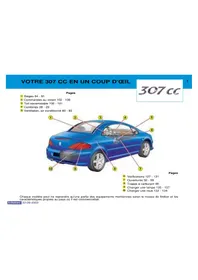 Notice PEUGEOT 307 CC (2003) Voiture